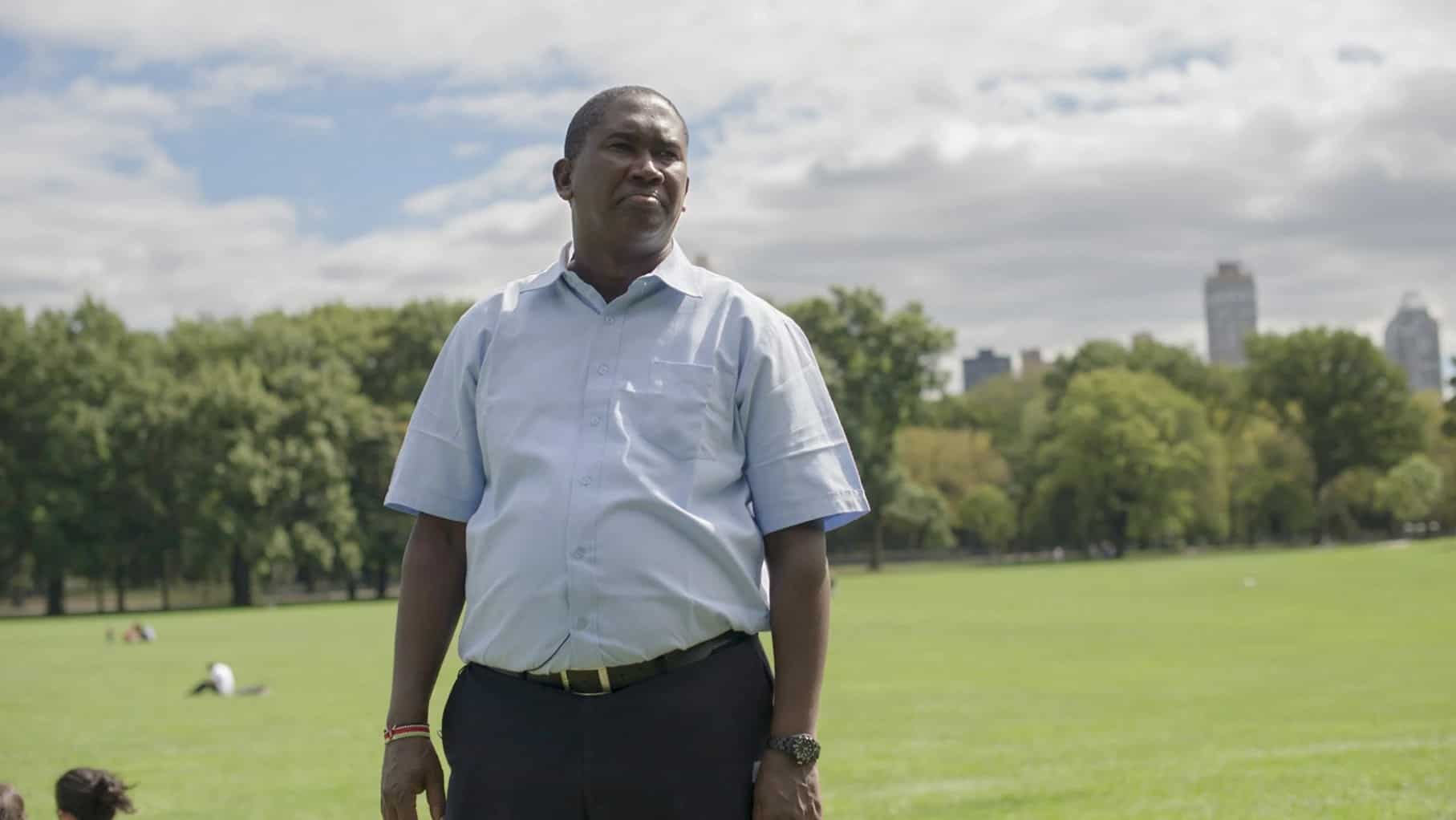 A man standing in the ground
