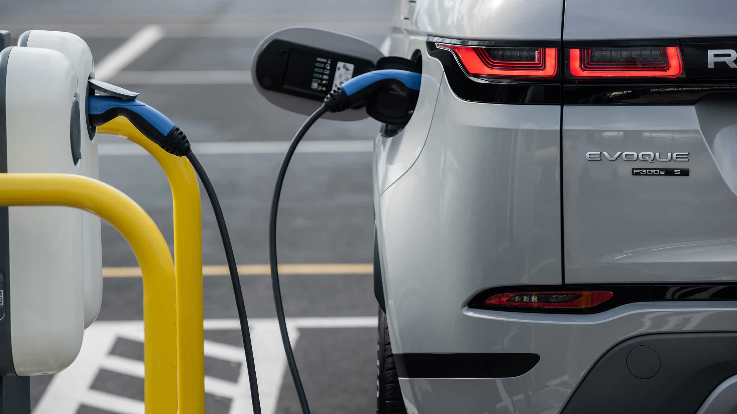 Evoque at charging station